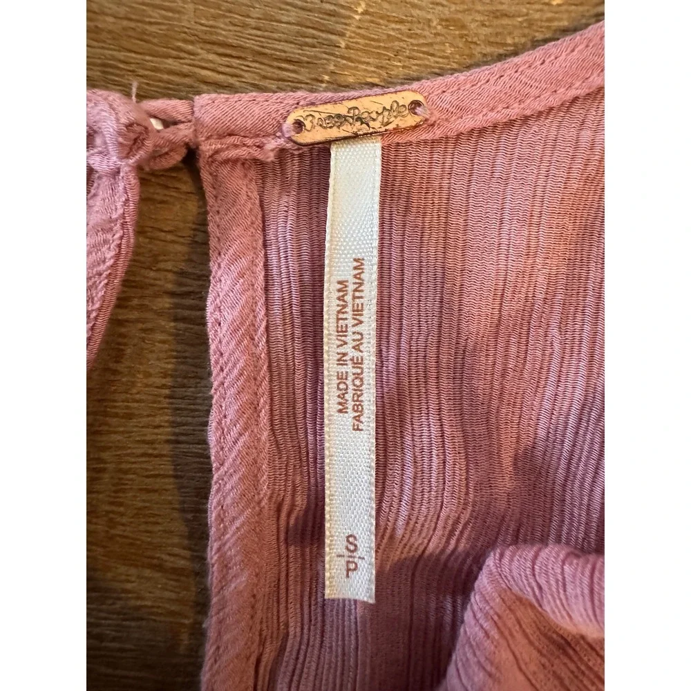 Free People Pink  coquettecore , balletcore Long Sleeve Open Back Small